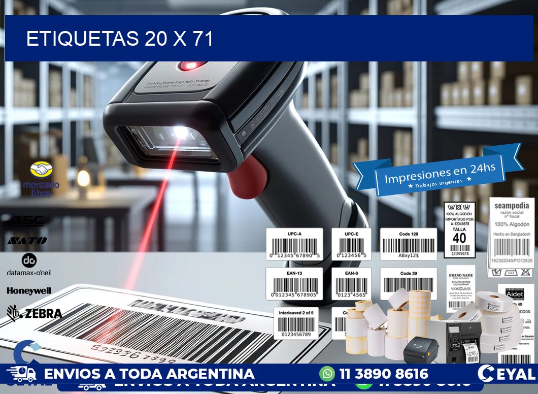ETIQUETAS 20 x 71