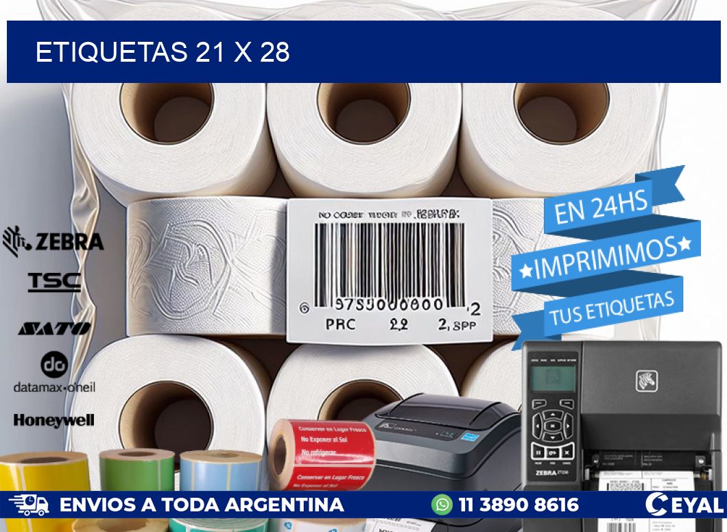 ETIQUETAS 21 x 28