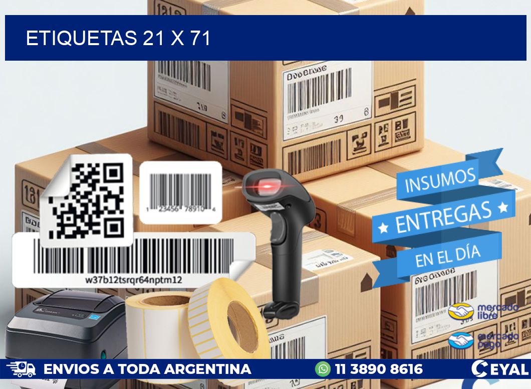 ETIQUETAS 21 x 71