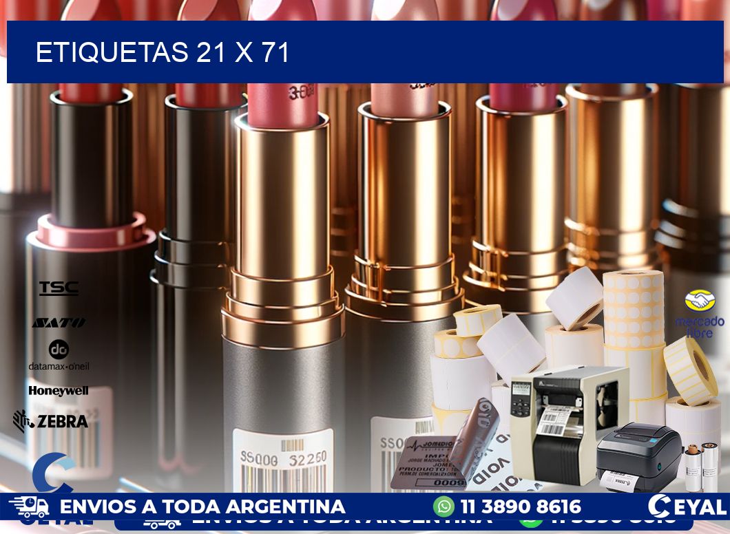 ETIQUETAS 21 x 71