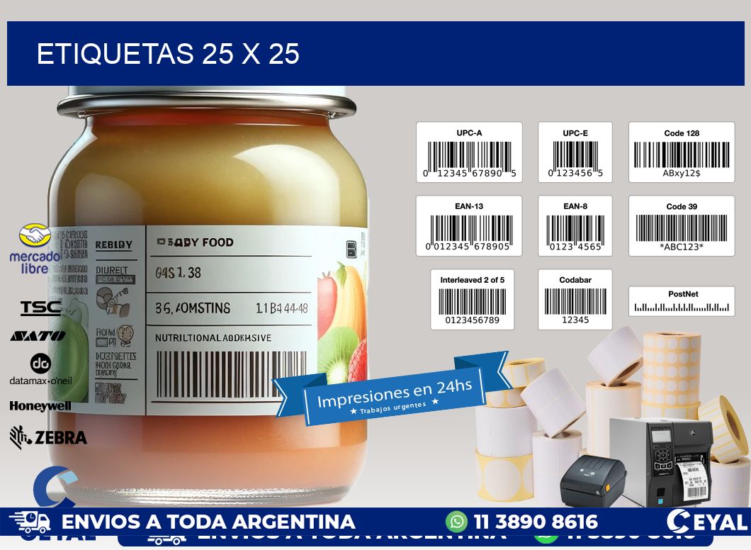 ETIQUETAS 25 x 25