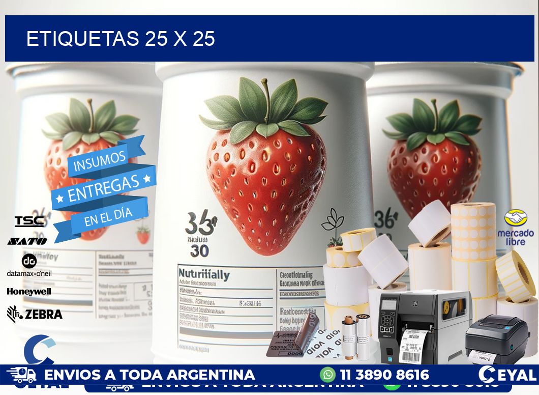 ETIQUETAS 25 x 25