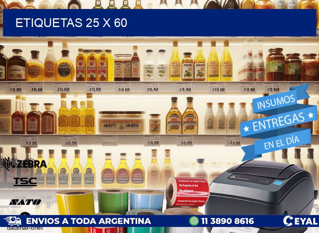 ETIQUETAS 25 x 60