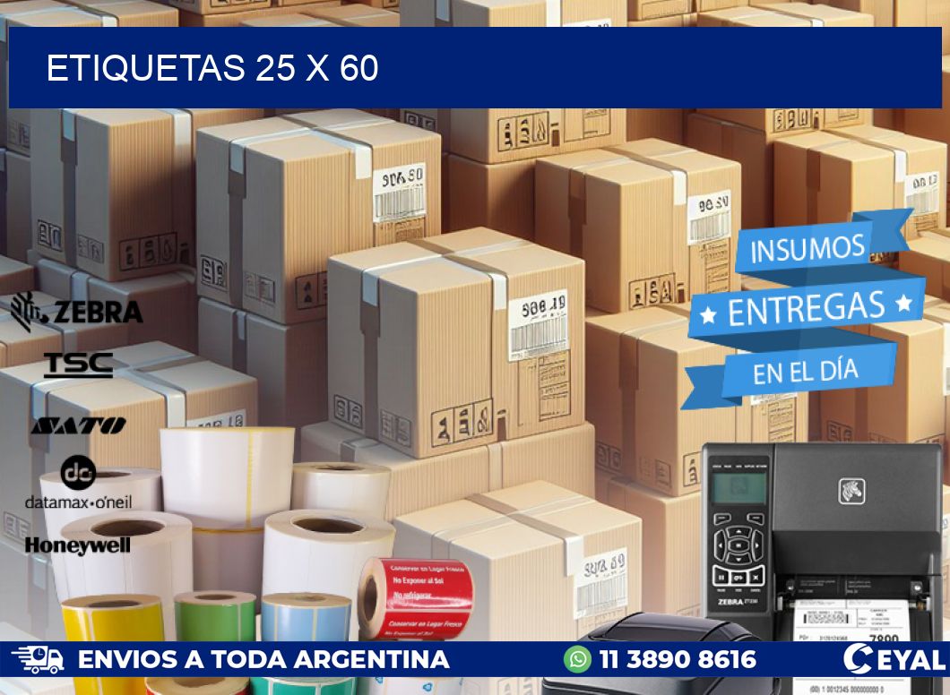 ETIQUETAS 25 x 60