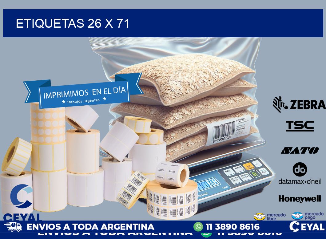 ETIQUETAS 26 x 71