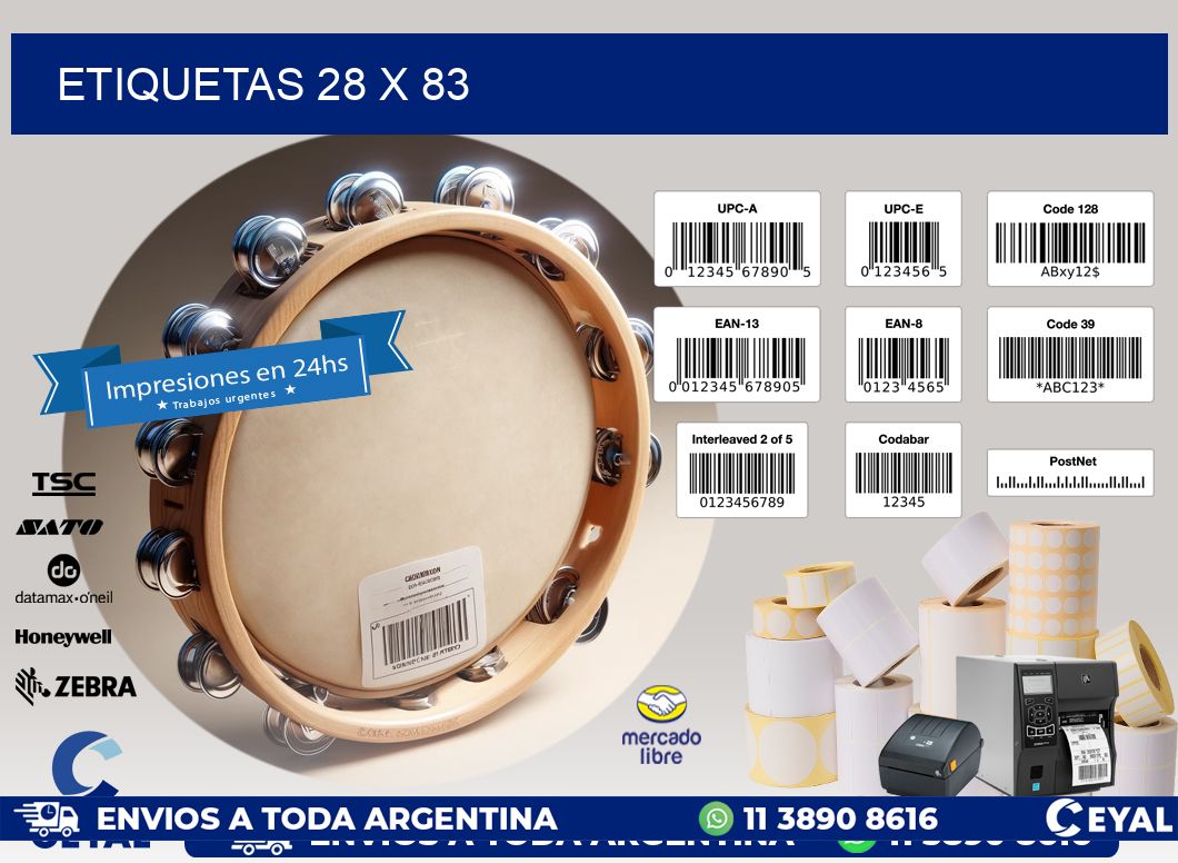 ETIQUETAS 28 x 83