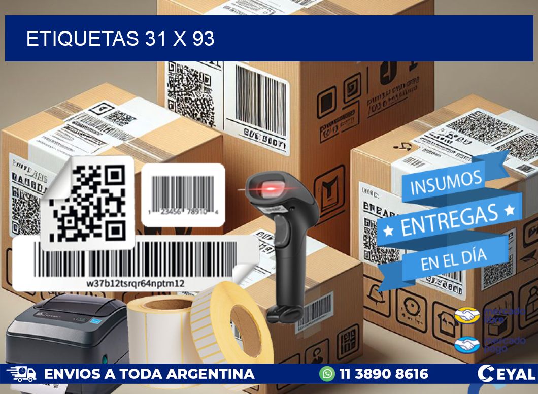 ETIQUETAS 31 x 93
