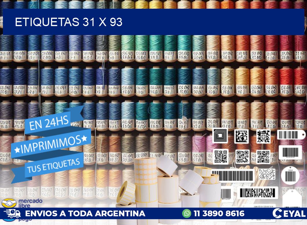 ETIQUETAS 31 x 93