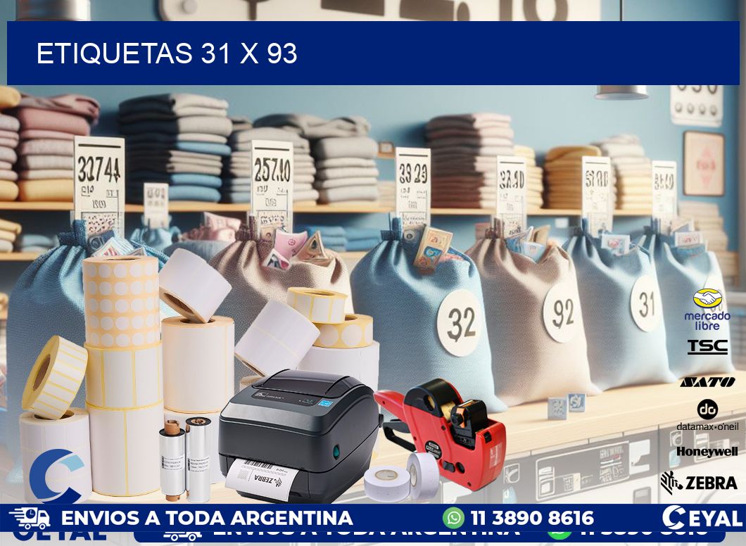 ETIQUETAS 31 x 93