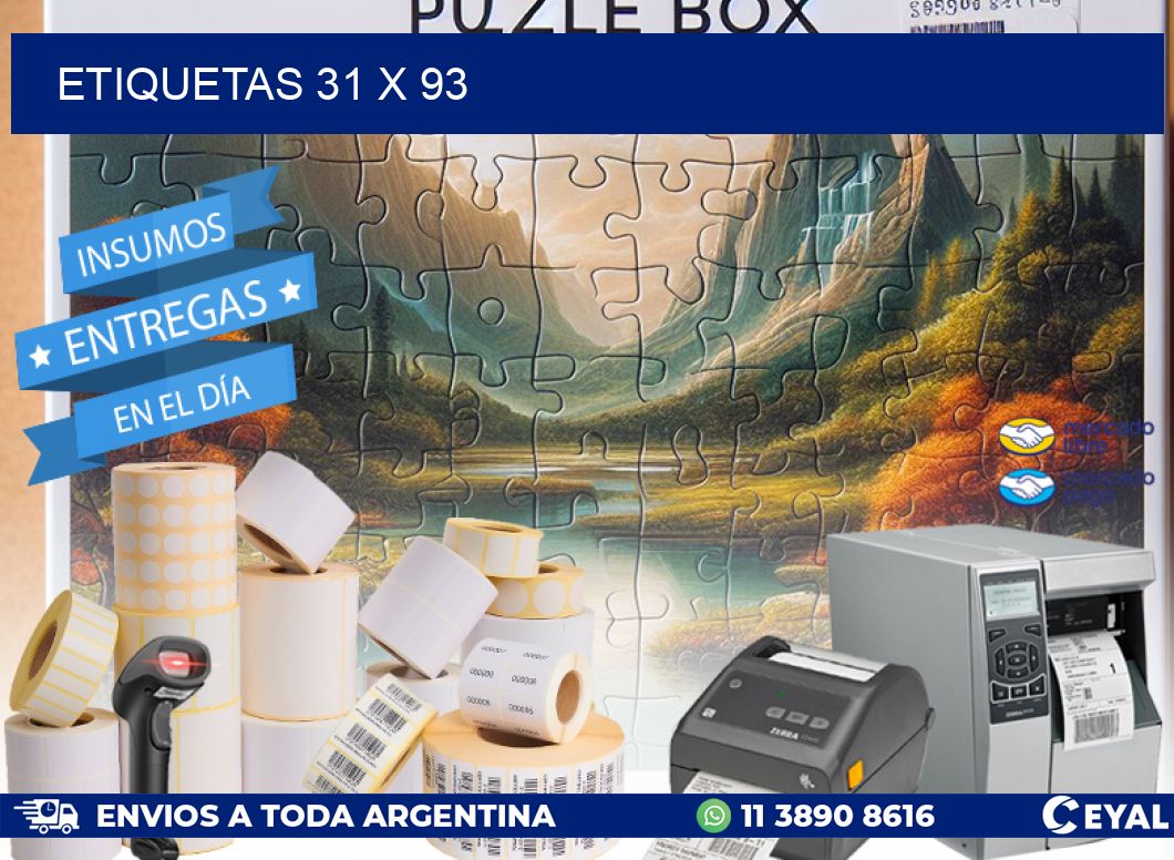 ETIQUETAS 31 x 93