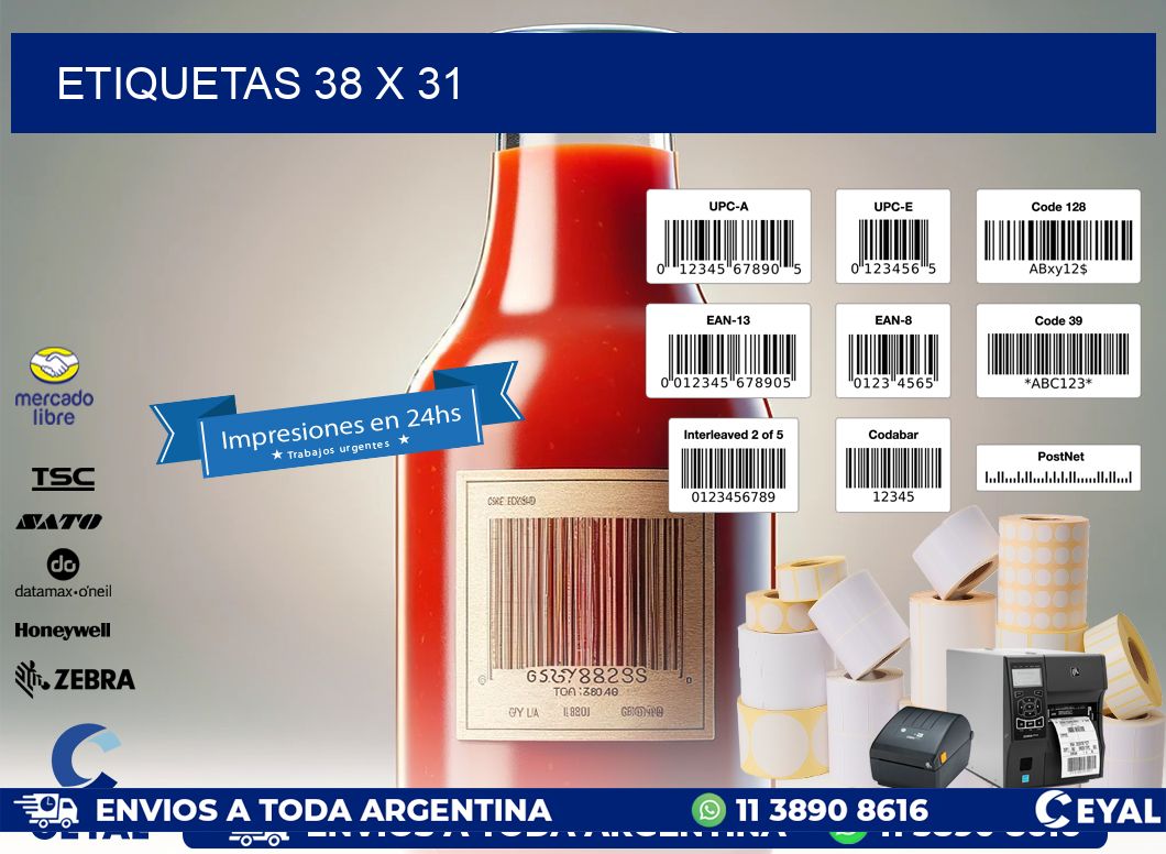 ETIQUETAS 38 x 31