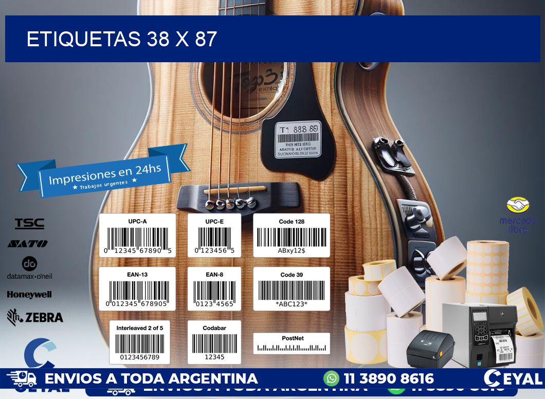 ETIQUETAS 38 x 87