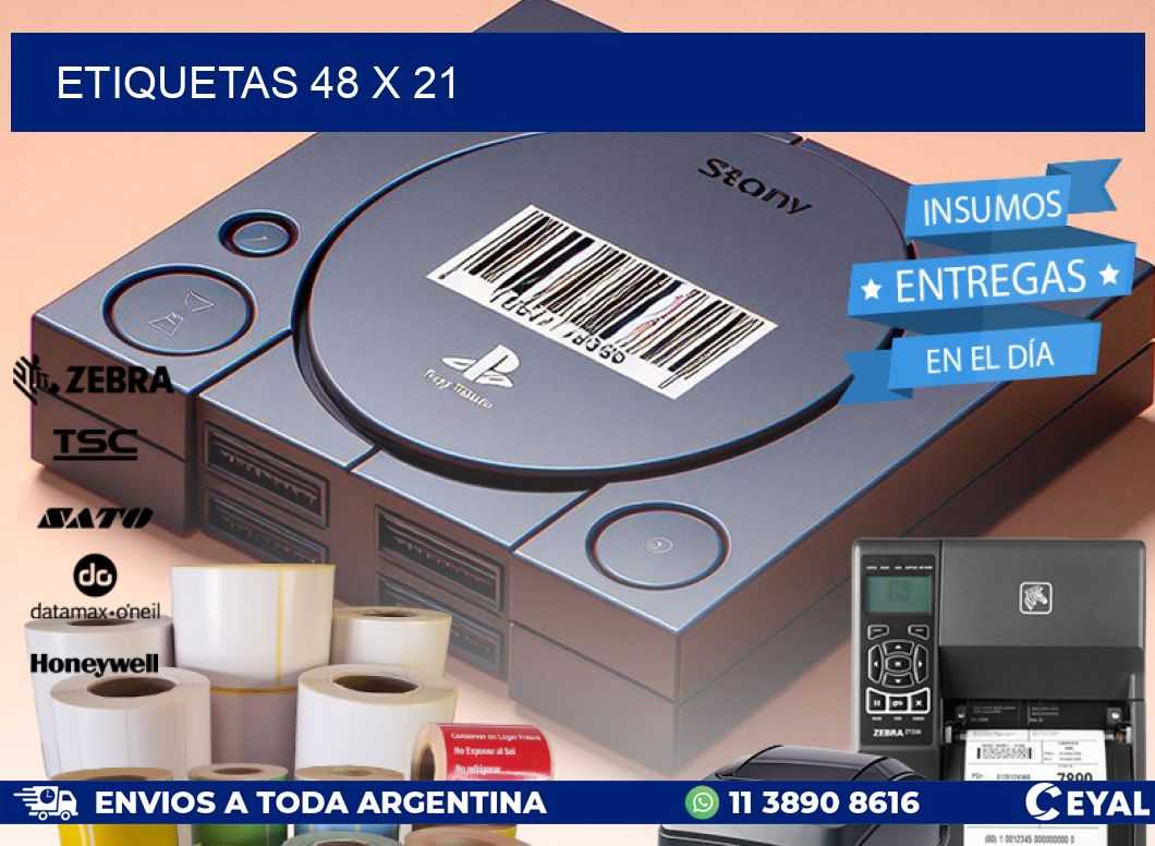 ETIQUETAS 48 x 21