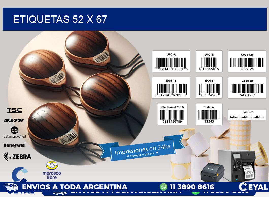 ETIQUETAS 52 x 67
