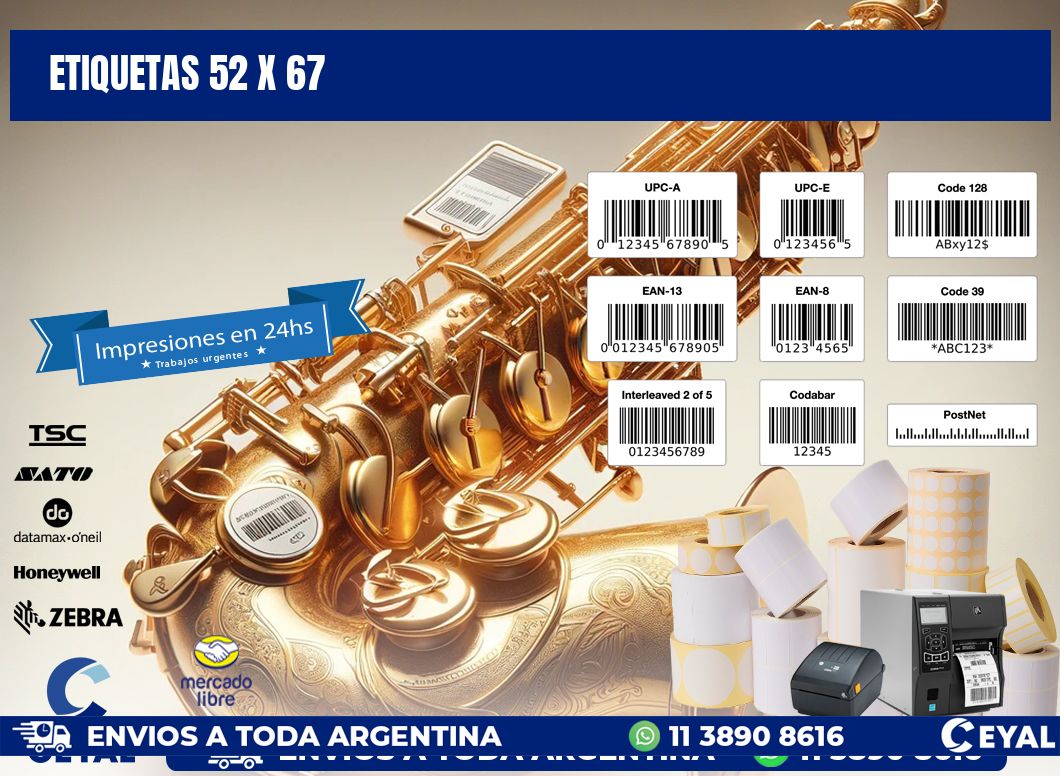 ETIQUETAS 52 x 67