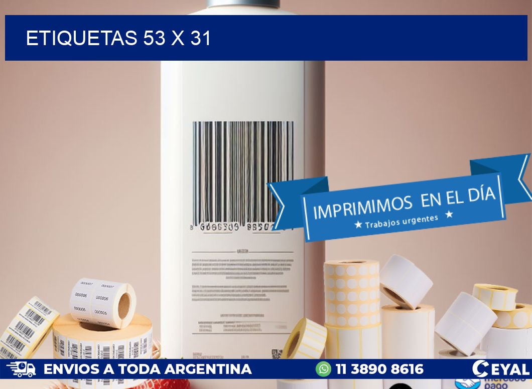 ETIQUETAS 53 x 31