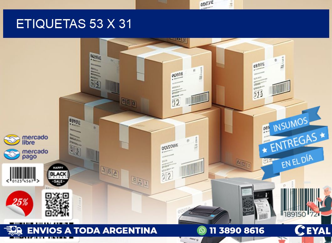 ETIQUETAS 53 x 31
