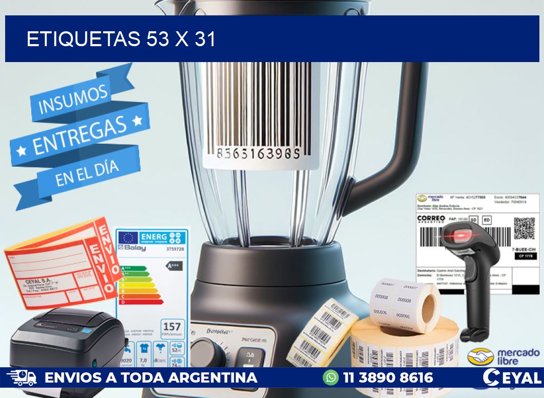 ETIQUETAS 53 x 31