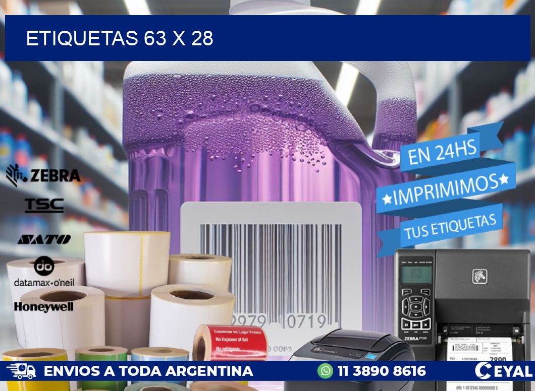 ETIQUETAS 63 x 28