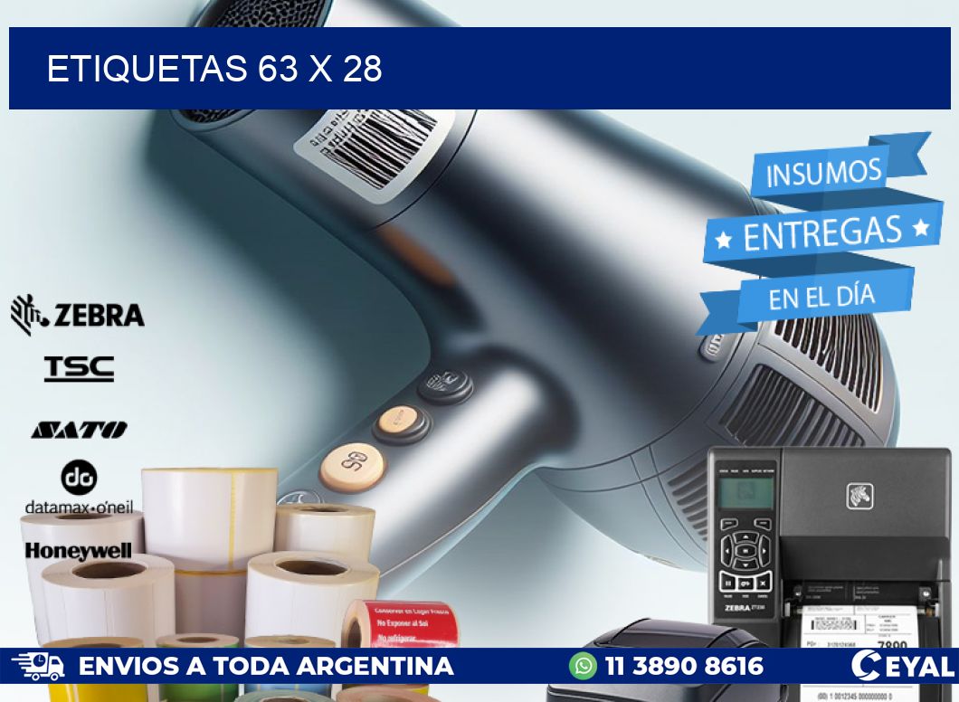 ETIQUETAS 63 x 28