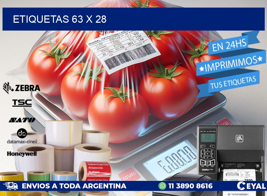 ETIQUETAS 63 x 28