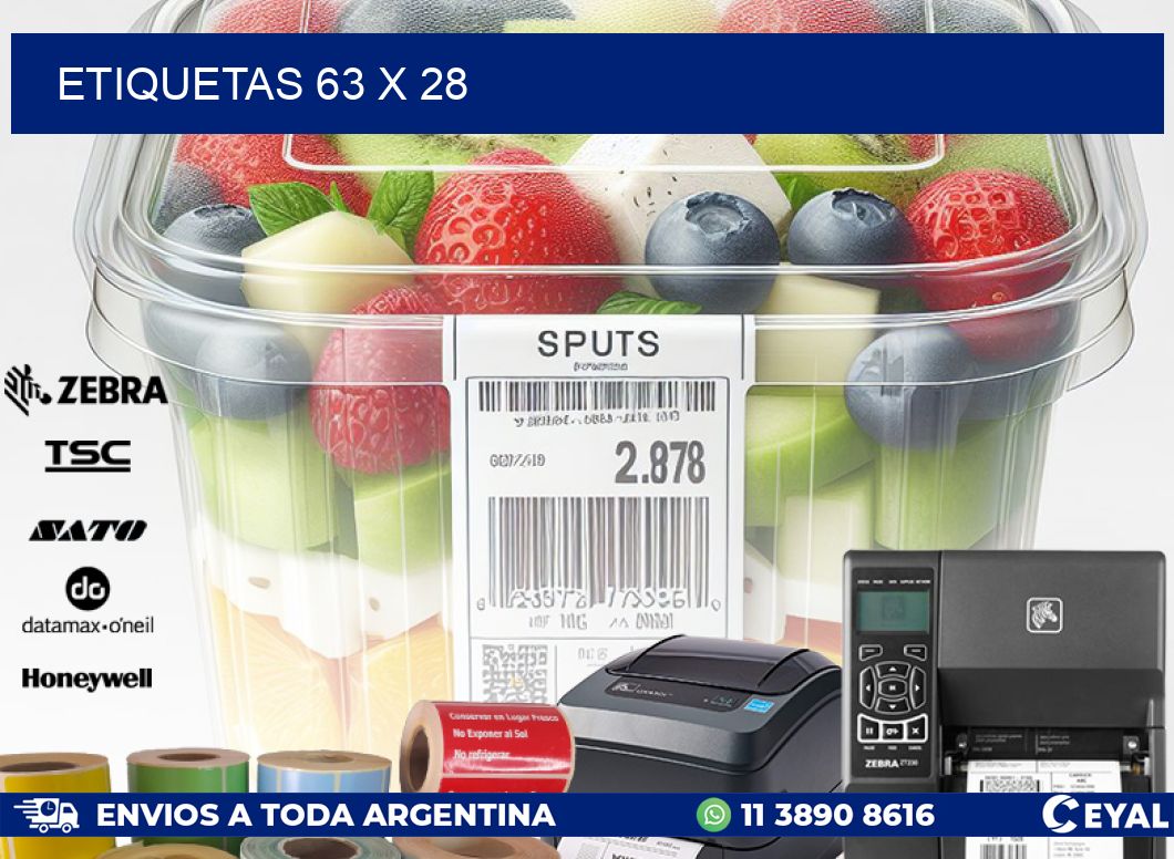 ETIQUETAS 63 x 28