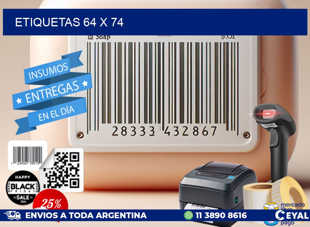 ETIQUETAS 64 x 74