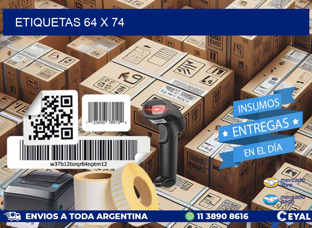 ETIQUETAS 64 x 74