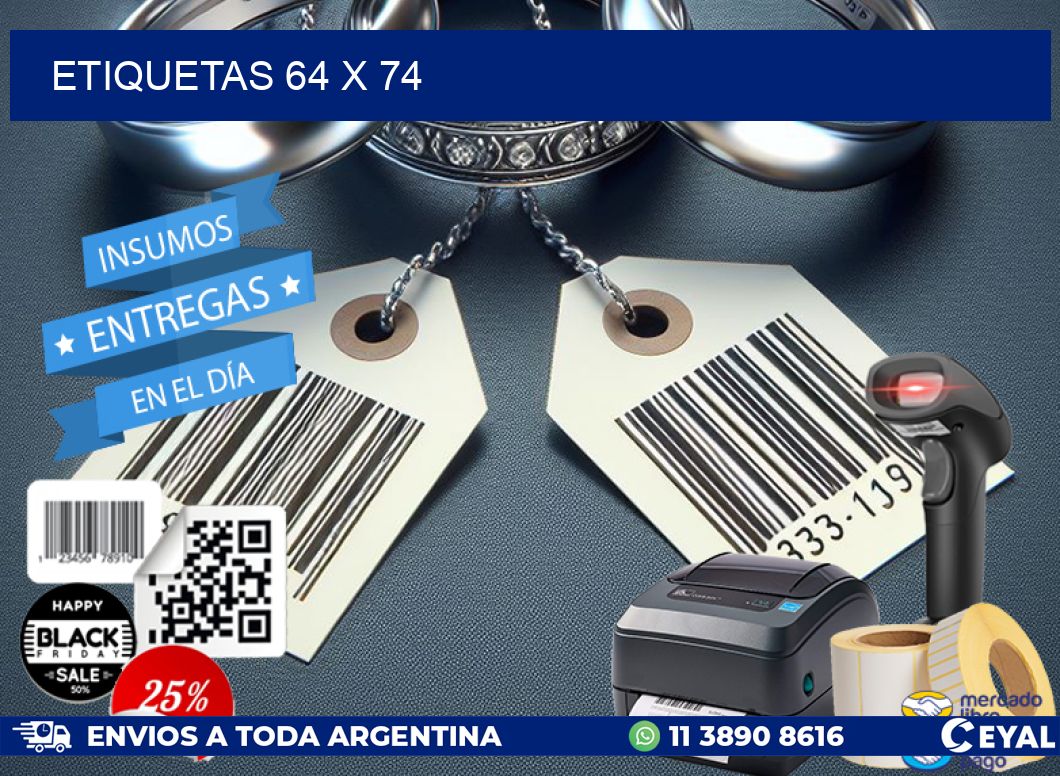 ETIQUETAS 64 x 74