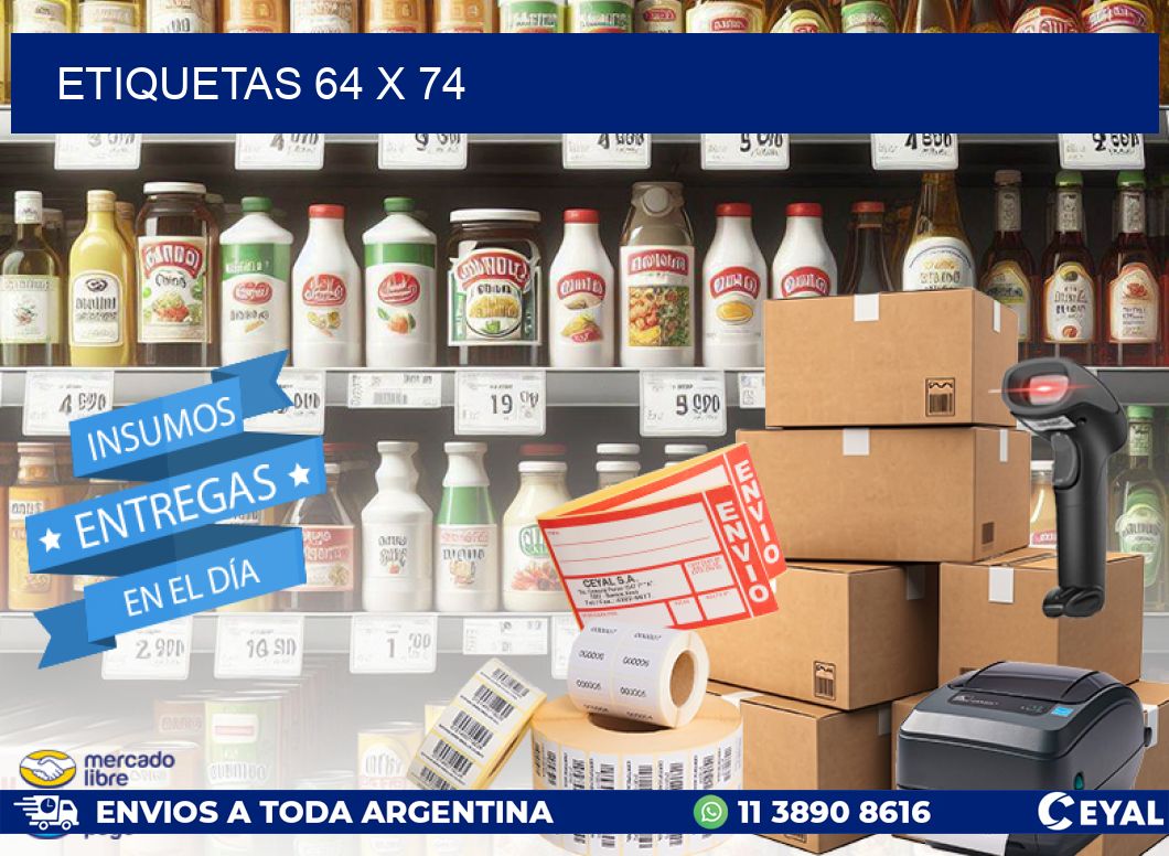 ETIQUETAS 64 x 74