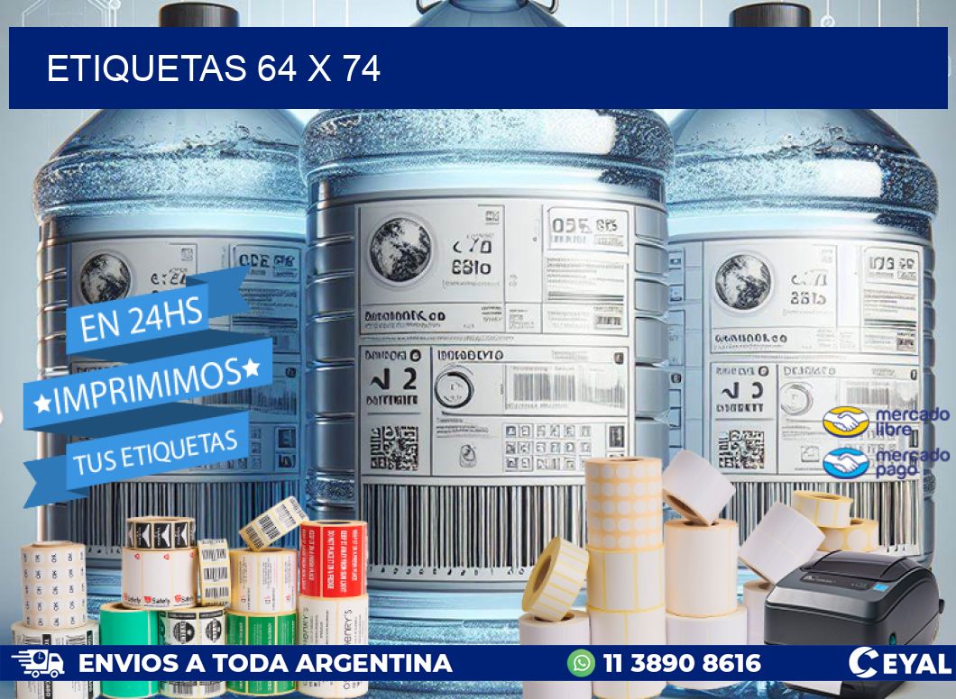 ETIQUETAS 64 x 74