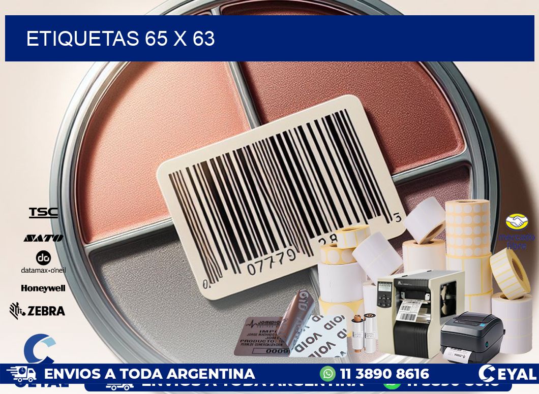 ETIQUETAS 65 x 63
