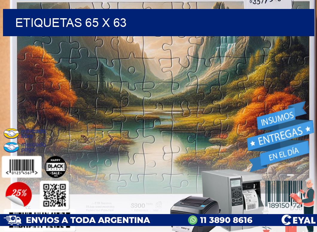 ETIQUETAS 65 x 63