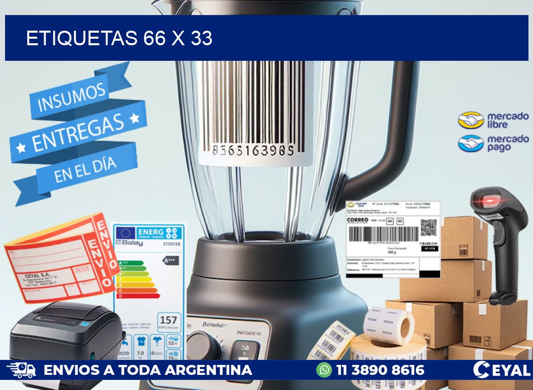 ETIQUETAS 66 x 33