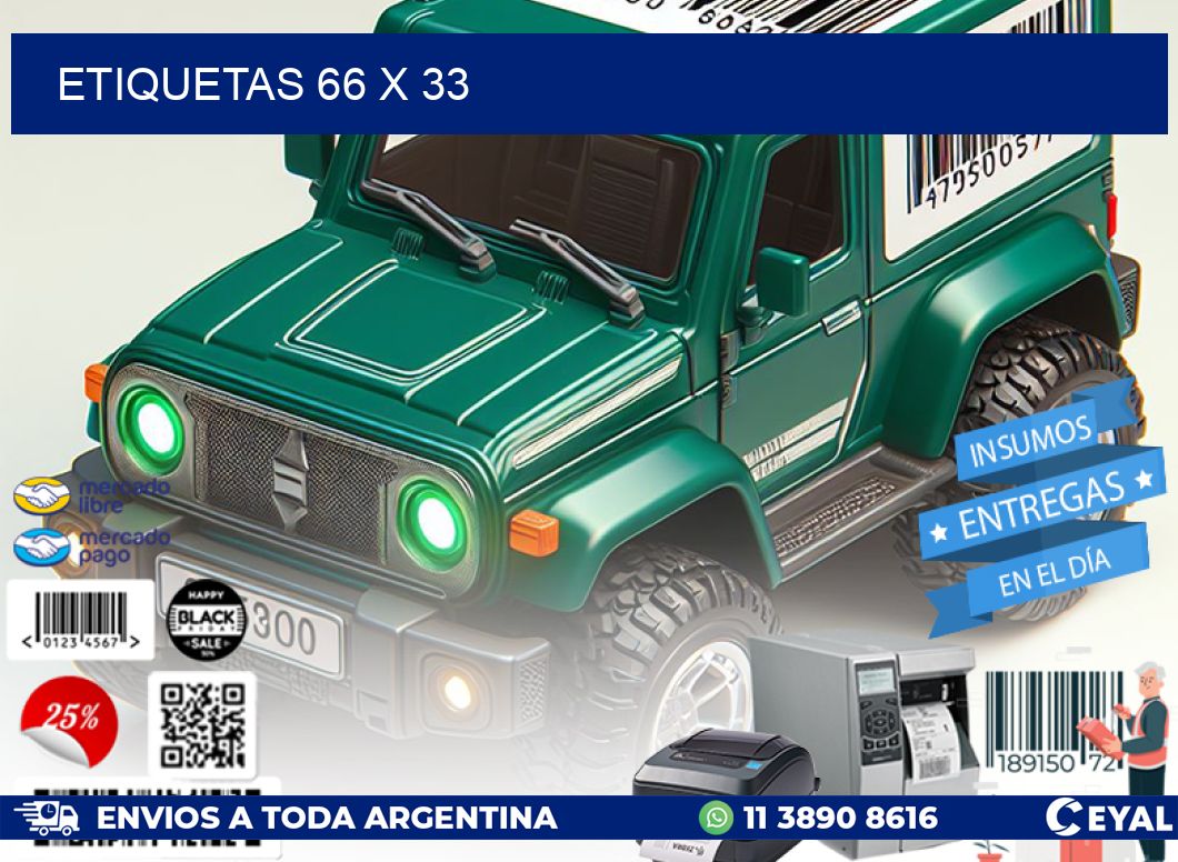 ETIQUETAS 66 x 33