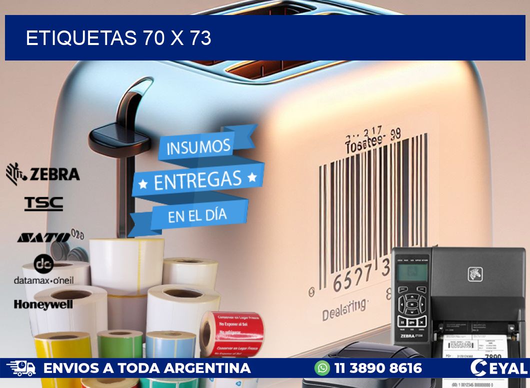 ETIQUETAS 70 x 73