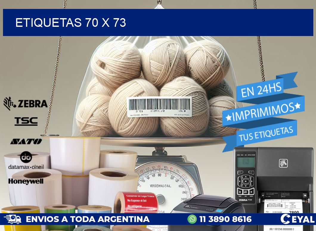 ETIQUETAS 70 x 73