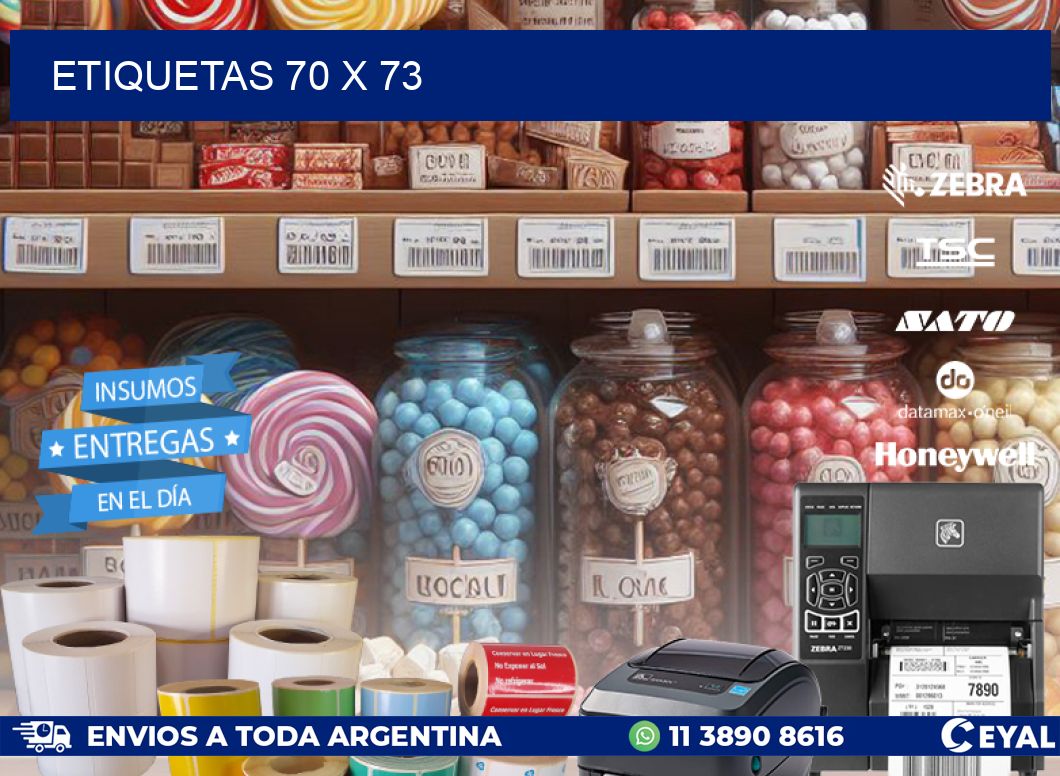 ETIQUETAS 70 x 73