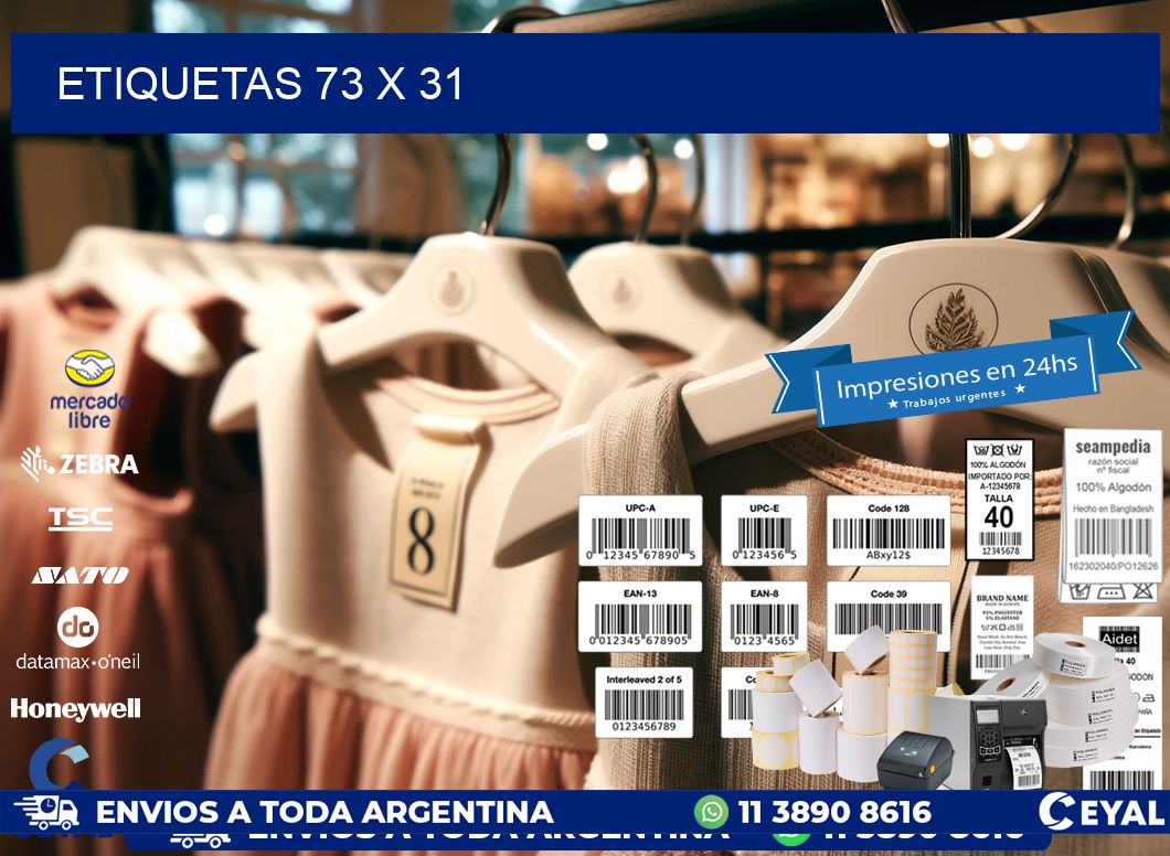 ETIQUETAS 73 x 31