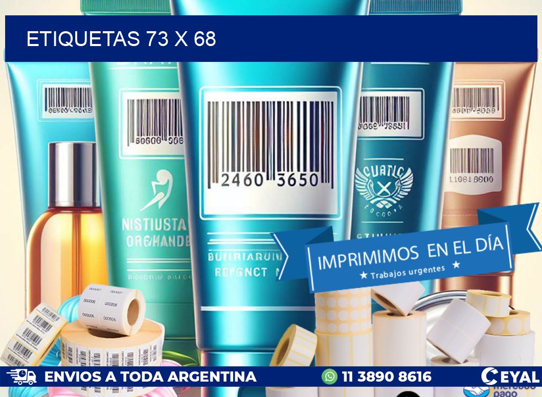 ETIQUETAS 73 x 68