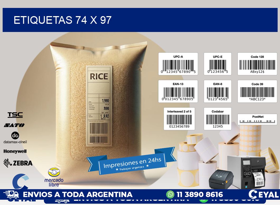 ETIQUETAS 74 x 97
