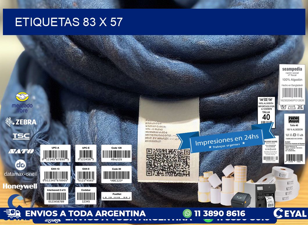 ETIQUETAS 83 x 57