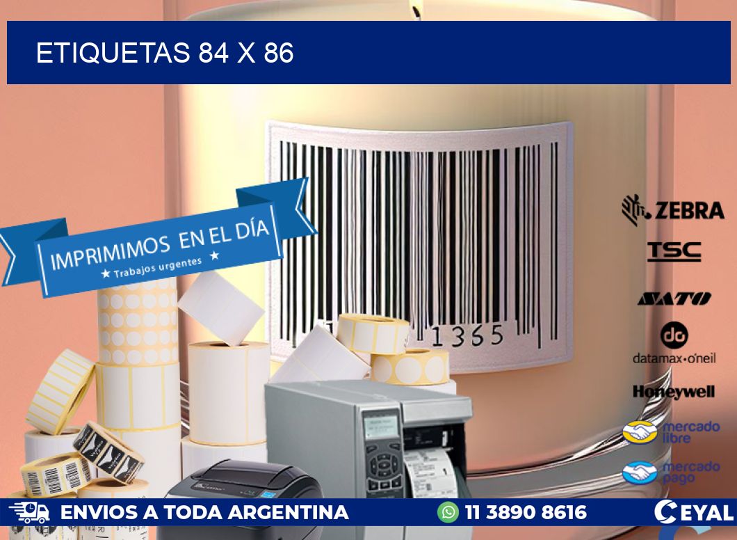 ETIQUETAS 84 x 86