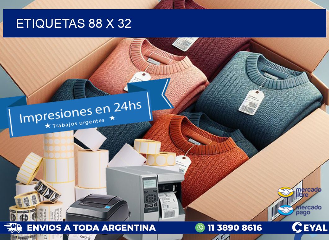 ETIQUETAS 88 x 32