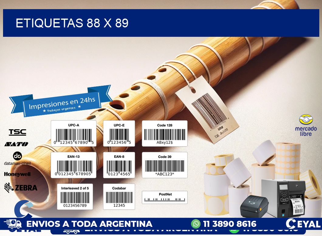 ETIQUETAS 88 x 89