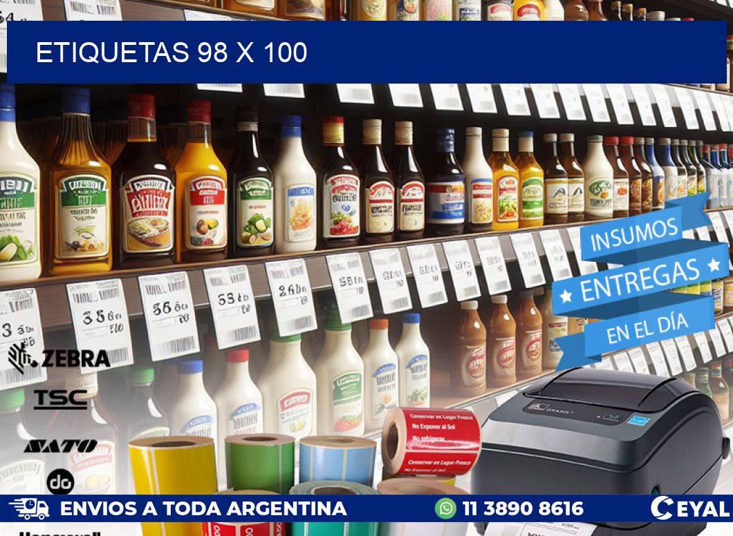 ETIQUETAS 98 x 100
