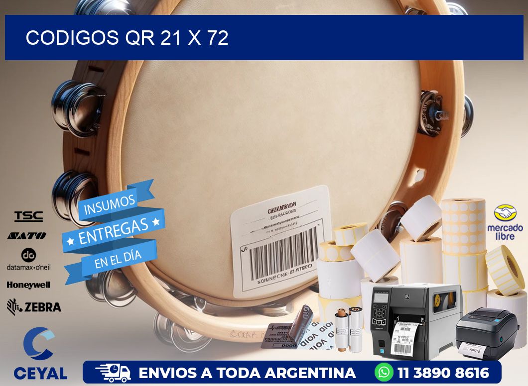 CODIGOS QR 21 x 72