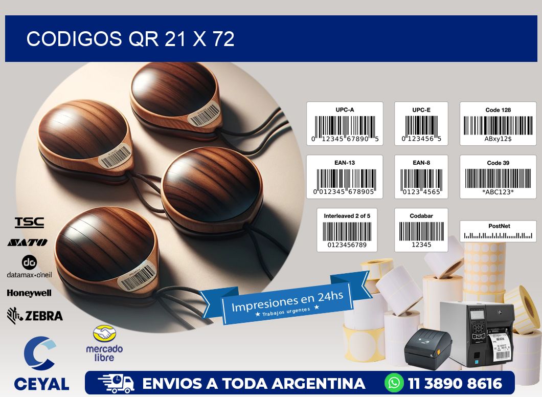 CODIGOS QR 21 x 72