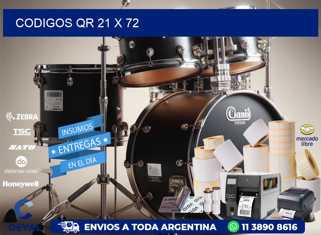 CODIGOS QR 21 x 72