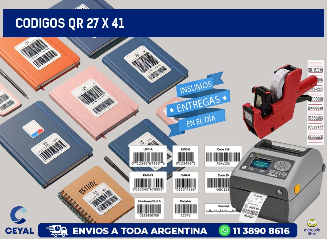 CODIGOS QR 27 x 41